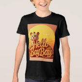hallo "Baai - trendy Kinder T-shirt design" (Voorkant)