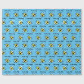 Hallo Bab-ee Bee Themd Baby shower of Nieuwe Baby Cadeaupapier (Vlak)