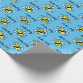 Hallo Bab-ee Bee Themd Baby shower of Nieuwe Baby Cadeaupapier (Hoek)