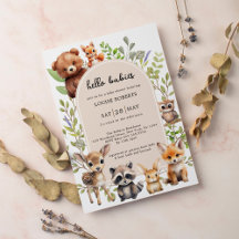 hallo Babies Boho Woodland Twin Baby shower
