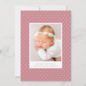 hallo Baby 2 Fotogeboorte Aankondiging (Achterkant)