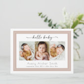 hallo Baby 3 Aankondiging van geboorte van fotoscr (Staand voorkant)
