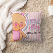 hallo Baby | Aangepaste piloot Kussen (Deken)