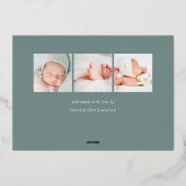 hallo Baby | Aankondiging Folie geboorte (Achterkant)