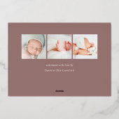 hallo Baby | Aankondiging Folie geboorte (Achterkant)