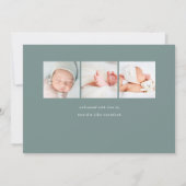 hallo Baby | Aankondiging van de foto ter geboorte (Achterkant)