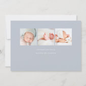 hallo Baby | Aankondiging van de foto ter geboorte (Achterkant)