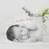 hallo Baby - Aankondiging van de geboorte van pasg (Staand voorkant)