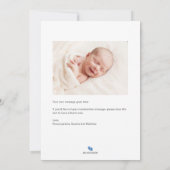 hallo Baby - Aankondiging van geboorte - Fotokaart (Achterkant)