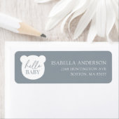 Hallo Baby Adres Beer-Baby shower Etiket (Insitu)