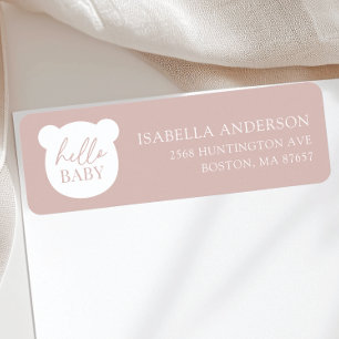 Hallo Baby Adres Beer-Baby shower Etiket