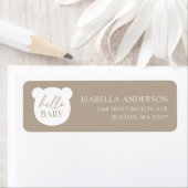 Hallo Baby Adres Beer-Baby shower Etiket (Insitu)