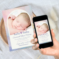 Hallo Baby Arch Fotocollage Meisjes Geboorte