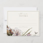 HALLO BABY | Autumn Botanical Baby shower Bedankkaart (Voorkant)