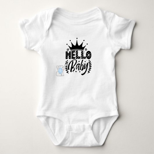 Hallo Baby Baby Body Romper (Voorkant)