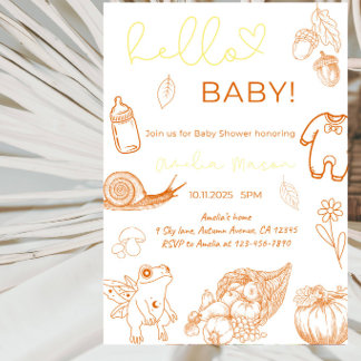 Hallo Baby Baby Shower Feestje Kaart