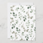 Hallo Baby Baby shower Groen Kaart (Achterkant)