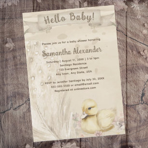 Hallo Baby-baby shower Kaart