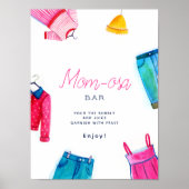 Hallo Baby Baby shower Mom-osa Poster (Voorkant)