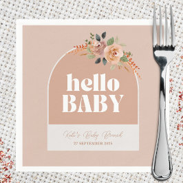 Hallo Baby Baby shower Papieren servet, Servet