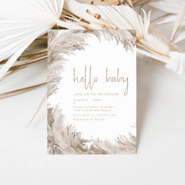 Hallo Baby Baby shower Party Uitnodiging Sjabloon