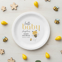 Hallo Baby Bee-utiful Viering: Papieren Bordje