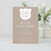 Hallo Baby Beer Baby Boek Kaart (Staand voorkant)