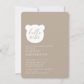 Hallo Baby Beer Baby shower Kaart (Voorkant)