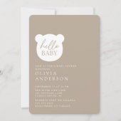 Hallo Baby Beer Baby shower Kaart (Voorkant)