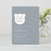 Hallo Baby Beer Baby shower Kaart (Staand voorkant)