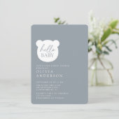 Hallo Baby Beer Baby shower Kaart (Staand voorkant)