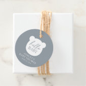 Hallo Baby Beer Boy Bedankjes Labels (In situ)