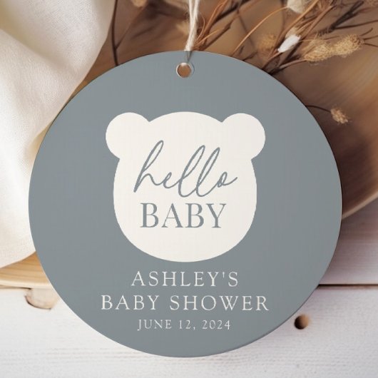 Hallo Baby Beer Boy Bedankjes Labels