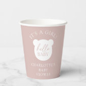 Hallo Baby Beer Het is een jongen Papieren Bekers (Achterkant)