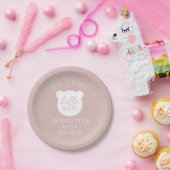 Hallo Baby Beer Het is een jongen Papieren Bordje (Feest)