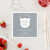 Hallo Baby Beer Het is een jongen Servet (Insitu)