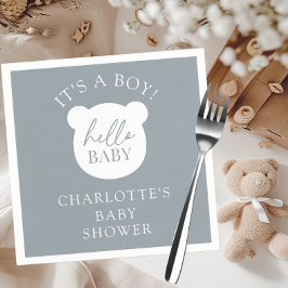 Hallo Baby Beer Het is een jongen Servet