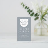 Hallo Baby Beer Luier Raffle Informatiekaartje (Staand voorkant)