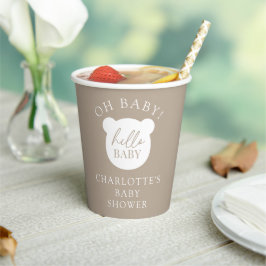 Hallo Baby Beer Papieren beker