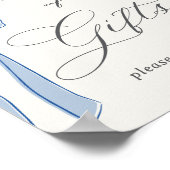 Hallo Baby Blue Parijs Eiffeltoren Kaarten & Cadea Poster (Hoek)