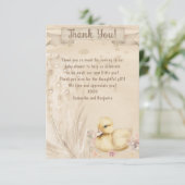 Hallo Baby! boho baby shower Flat Dank u kaart (Staand voorkant)