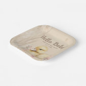 Hallo Baby! Boho baby shower Papieren Bordje (Gebogen)