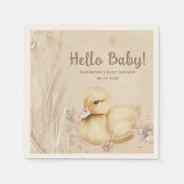 Hallo Baby! Boho baby shower Servet
