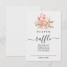 Hallo Baby Boho Beer Douche Luier Raffle