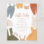 hallo Baby | Boho Clothes Girl Budget Baby shower (Voorkant)