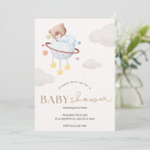 Hallo Baby | Boho Kleren Meisje Budget Baby Shower Kaart (Staand voorkant)