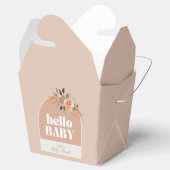 Hallo Baby, Boho Modern Baby shower Bedankdoosjes (Geopend)