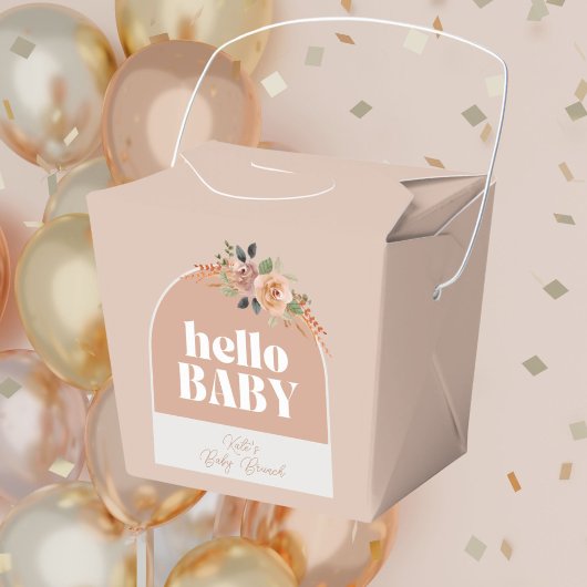 Hallo Baby, Boho Modern Baby shower Bedankdoosjes