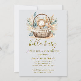 Hallo Baby Boho Neutrale Beer Mand Kaart