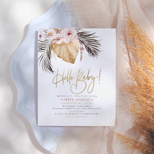 hallo Baby | Boho Pampas Grass & Dried Palm Budget